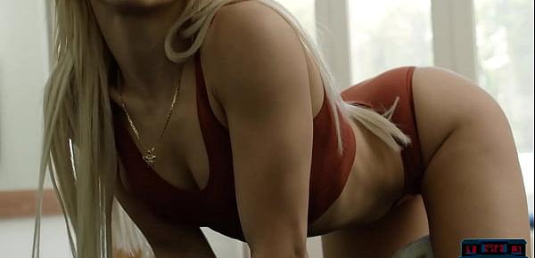  Big round ass pornstar blonde Abella Danger solo striptease and posing